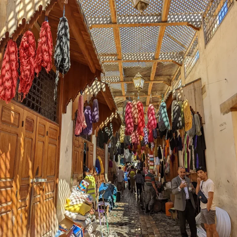 Fes textile souk