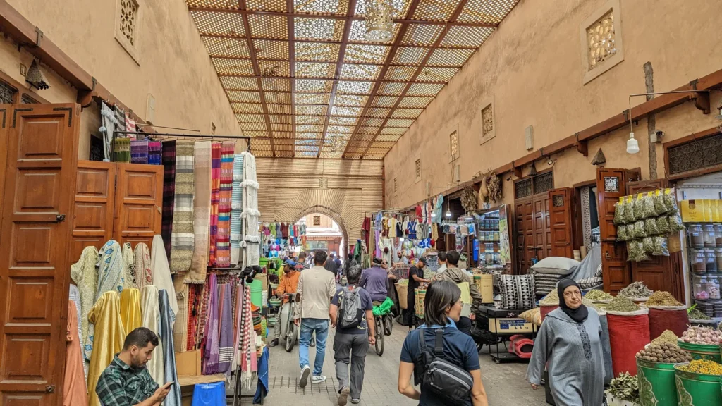 Marrakech covered souk